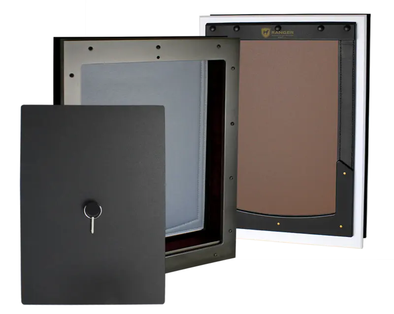 Two RANGER Pet Doors, shown side by side