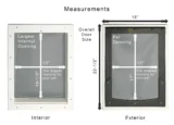 Image showing door measurements.
