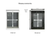 Measurements of small wall mounted door